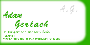 adam gerlach business card